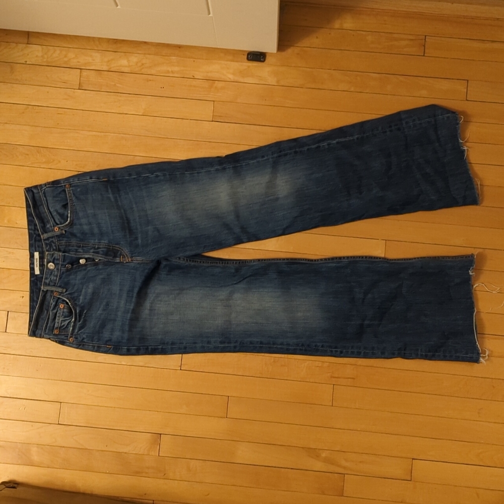 Grlfrnd wide leg jeans button fly size 27